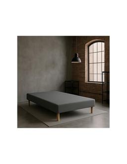 by sommiflex - Sommier tapissier gris 140x190 cm fabriqué en France