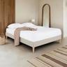 IDIMEX Quimper - Sommier tapissier 140 x 190 cm en tissu beige