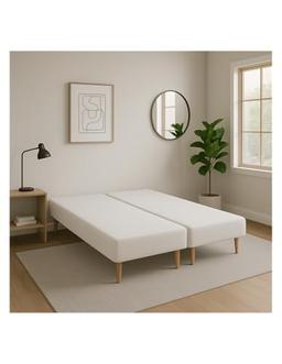 by sommiflex Sommier tapissier blanc 160x200 en deux parties 80x200