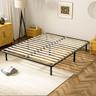 Stanew Sommier 160x200 à lattes en peuplier, 9 pieds, hauteur 29 cm
