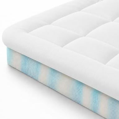Zinus Surmatelas 140x190 cm, 10 cm, mousse à mémoire de forme au gel