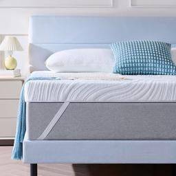 Hiimgo Surmatelas à mémoire de forme en gel 140 x 190 x 7,5 cm