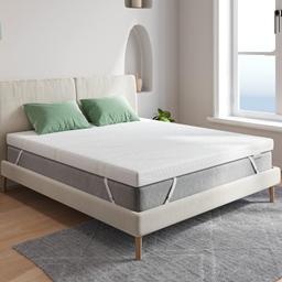 Novilla 10 cm — surmatelas gel et bambou pour petit budget