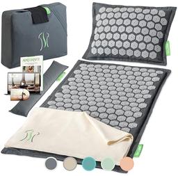 BACKLAxx Tapis d'acupression, kit complet (tapis, coussin, serviette, lombaire)