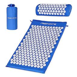 MSPORTS Tapis d'acupression 8 181 pointes + coussin, sac et appli