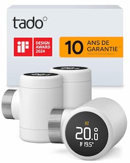 Tado Smart Thermostat X — lot de 3 têtes thermostatiques