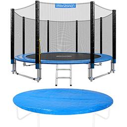 Monzana Trampoline Ø 305 cm — set complet certifié