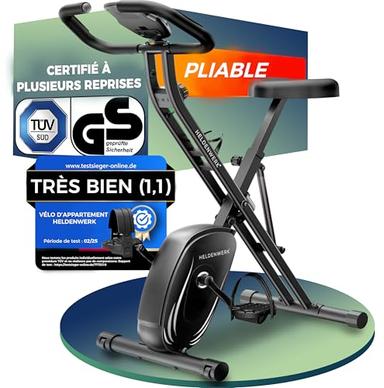 Heldenwerk Vélo d'appartement pliable (16 niveaux, 150 kg)