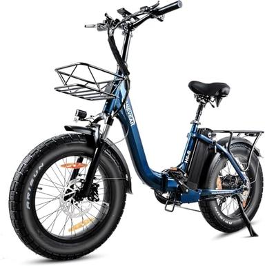 Fat bike électrique pliant 20" — 250 W, batterie 48 V 24 Ah, freins hydrauliques