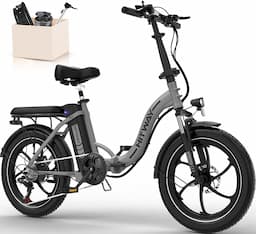HITWAY E-Bike 20" Fat Tire pliant (250W/36V, batterie 12 Ah, gros pneus 3.0)