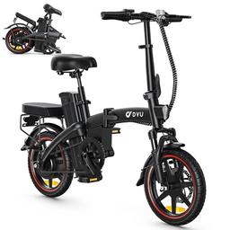 DYU A5 vélo électrique pliant 14" (250W, batterie amovible 48V 7,5Ah, freins à disque)