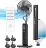 KESSER Frosty — ventilateur brumisateur sur pied 4-en-1 (télécommande, ioniseur)