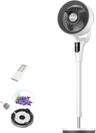DREO Ventilateur sur pied silencieux (moteur DC, 20 dB, oscillation 90°, 8 vitesses, minuterie 8 h)