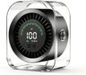 Ventilateur de bureau USB 100 vitesses, batterie 4000 mAh, écran LED, support mural 2-en-1