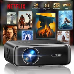 WiMiUS P62 Pro (1500 ANSI, 1080p natif, Netflix inclus, Dolby)