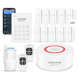 AGSHOME Kit alarme 15 pièces extensible
