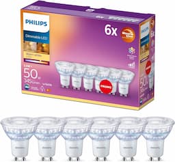 Philips GU10 Blanc Chaud Dimmable — Lot de 6