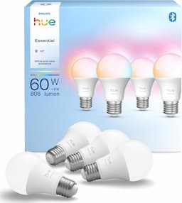 Philips Hue Essential A60 Pack 4 — White & Color