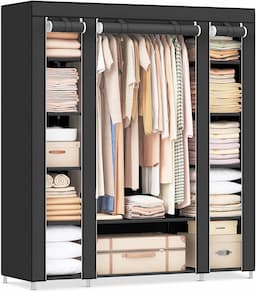 SONGMICS LSF03H — 45x150x175 cm Noir, 12 compartiments