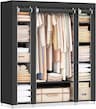 SONGMICS LSF03H — 45x150x175 cm Noir, 12 compartiments