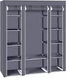TactFire — 150x45x175 cm Gris, 5 couches 12 compartiments