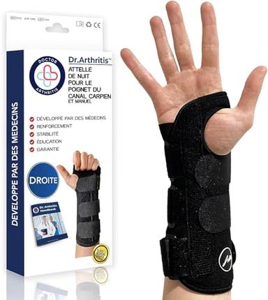 Dr. Arthritis Attelle poignet de nuit conçue par un médecin, canal carpien