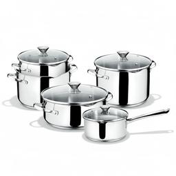 Lagostina Smart batterie 9 pièces inox 18/10 pour induction et four