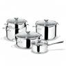 Lagostina Smart batterie 9 pièces inox 18/10 pour induction et four