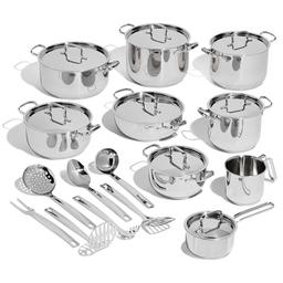 Lagostina Sfiziosa batterie 24 pièces inox 18/10 fond Lagoseal Plus