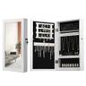 SONGMICS Armoire à bijoux murale verrouillable avec porte miroir