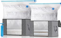 Leavans Kit Grande Capacité — 2 sacs sous vide XXL + 2 sacs tissu + 1 pompe