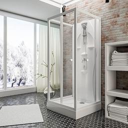 Schulte cabine intégrale 90x90x210, verre transparent