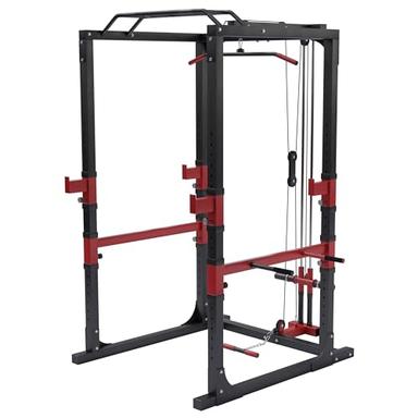 Gorilla Sports Power Rack Cage (traction, dips, tirage lat, 300 kg)