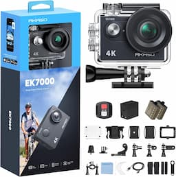AKASO EK7000 (action cam 4K 30fps 20MP, caisson 30 m, 2 batteries)