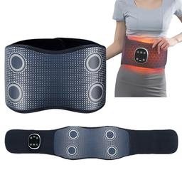 Ceinture de massage lombaire premium, chaleur, compression airbags, 4 zones