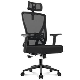 Durrafy Chaise de Bureau Ergonomique Maille Respirante, Appui-Tête