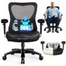 IWMH chaise de bureau ergonomique 200 kg à assise large, accoudoirs 4D