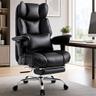 Efomao Fauteuil de Direction Grande Taille 200 kg avec Repose-Pieds
