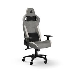 Corsair T3 Rush Fabric (2023) fauteuil gaming en tissu, gris et blanc
