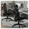STOOLINK Chaise de bureau ergonomique à dossier haut en V, noir