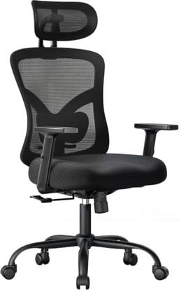 NOBLEWELL Chaise de bureau ergonomique lombaire rembourré, 130°