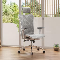 SIHOO dossier haut (accoudoirs 3D, base aluminium)