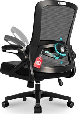 Milacyee chaise de bureau ergonomique, lombaire 4D et dossier 125°