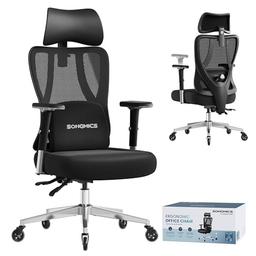 SONGMICS chaise de bureau ergonomique à soutien lombaire, 150 kg