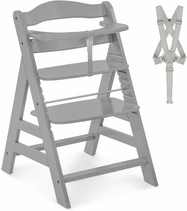 Hauck Alpha Plus (chaise haute bois évolutive, jusqu'à 90 kg)