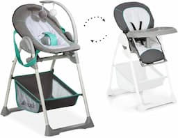 Hauck Sit'n Relax (2-en-1 transat + chaise haute, dès la naissance)
