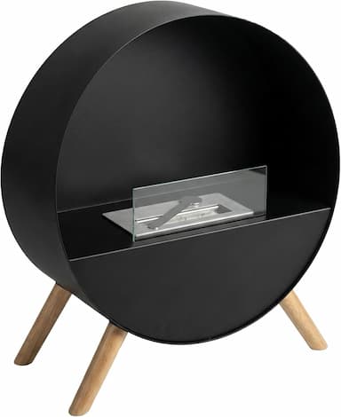 Frankystar Venere - cheminée de sol pieds bois noir