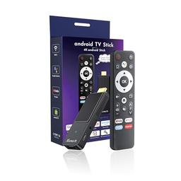 Clé TV Android 14 4K (RK3518, WiFi 6, télécommande vocale)