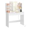 WOLTU coiffeuse miroir LED 45 x 60 cm avec prises USB-A et USB-C