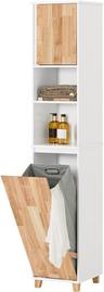 SoBuy BZR74-W Colonne avec Panier à Linge 31x170x32 cm